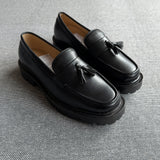 Black Tassel Loafers