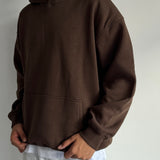Brown Heavyweight Boxy Hoodie | 450 GSM