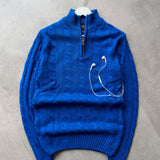 Cable Knit Quarter-Zipper