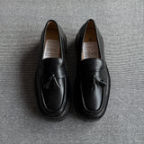Black Tassel Loafers