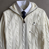 Cable Knit Quarter Zip