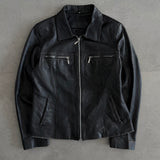 Vintage Domana Black Leather Jacket