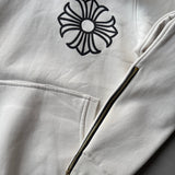 Graphic White Hoodie