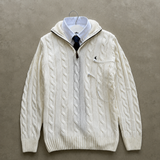 Cable Knit Quarter Zip