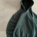 Forest Green Heavyweight Boxy Hoodie | 450 GSM