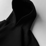 Black Heavyweight Boxy Hoodie | 450 GSM
