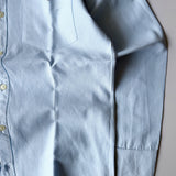 Powder Blue Fine-Stripe Button-Up Shirt