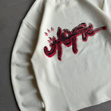 Cream Graphic Waffle Tee