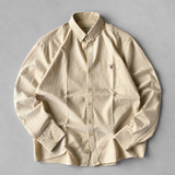 Butter Yellow Fine-Stripe Shirt