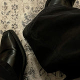 Black Heeled Chelsea Boots