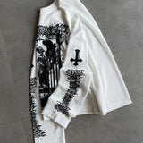 White Waffle Knit Tee