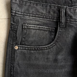 Washed Black Bootleg Denim