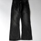 Washed Black Bootleg Denim