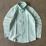 Green & White Striped Shirt