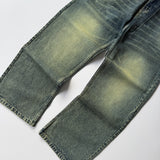 Neon Acid Wash Wide-Leg