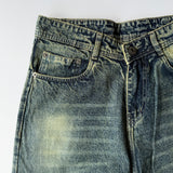Neon Acid Wash Wide-Leg