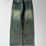 Neon Acid Wash Wide-Leg