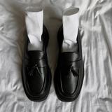 Black Tassel Loafers