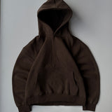 Brown Heavyweight Boxy Hoodie | 450 GSM