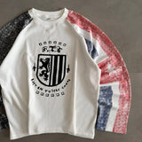 Crest Waffle Knit Raglan Tee
