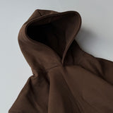 Brown Heavyweight Boxy Hoodie | 450 GSM