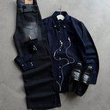 Navy Button-Down Shirt