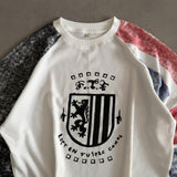 Crest Waffle Knit Raglan Tee