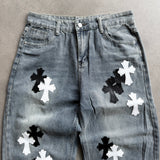 Cross-Style Baggy Jeans