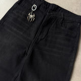 Wash Black Wide-Leg Jeans