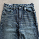 Wash Blue Barrel-Fit Jeans