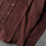 Rust Brown Button-Down Shirt
