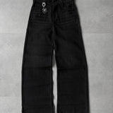 Wash Black Wide-Leg Jeans