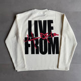 Cream Graphic Waffle Tee