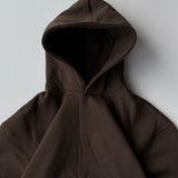 Brown Heavyweight Boxy Hoodie | 450 GSM