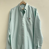 Green & White Striped Shirt