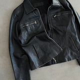 Vintage Domana Black Leather Jacket