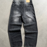 Black Wash Baggy Denim Jeans