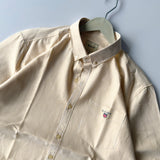 Butter Yellow Fine-Stripe Shirt