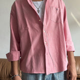 Pink Fine-Stripe Oxford Shirt