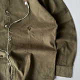 Olive Brown Corduroy Button-Up Shirt