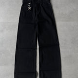 Black Wide-Leg Jeans