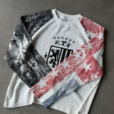 Crest Waffle Knit Raglan Tee