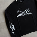 Black Waffle Tee (Boxy Fit)