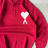 Ami de Coeur Knit Polo Sweater