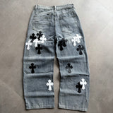 Cross-Style Baggy Jeans