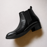 Black Heeled Chelsea Boots