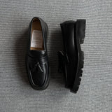 Black Tassel Loafers