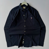 Navy Cotton-Linen Shirt