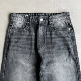 Black Wash Baggy Denim Jeans