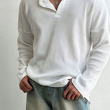 Boxy Fit Waffle Henley